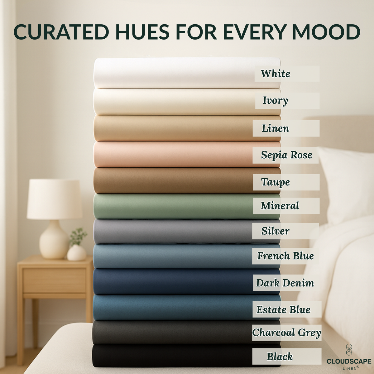 1000 Thread Count Egyptian Cotton : White Bedsheet Set Queen