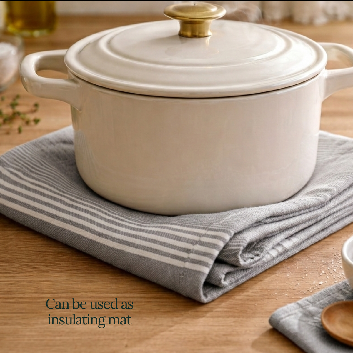 12-Piece Oversized Kitchen Towels: Grey