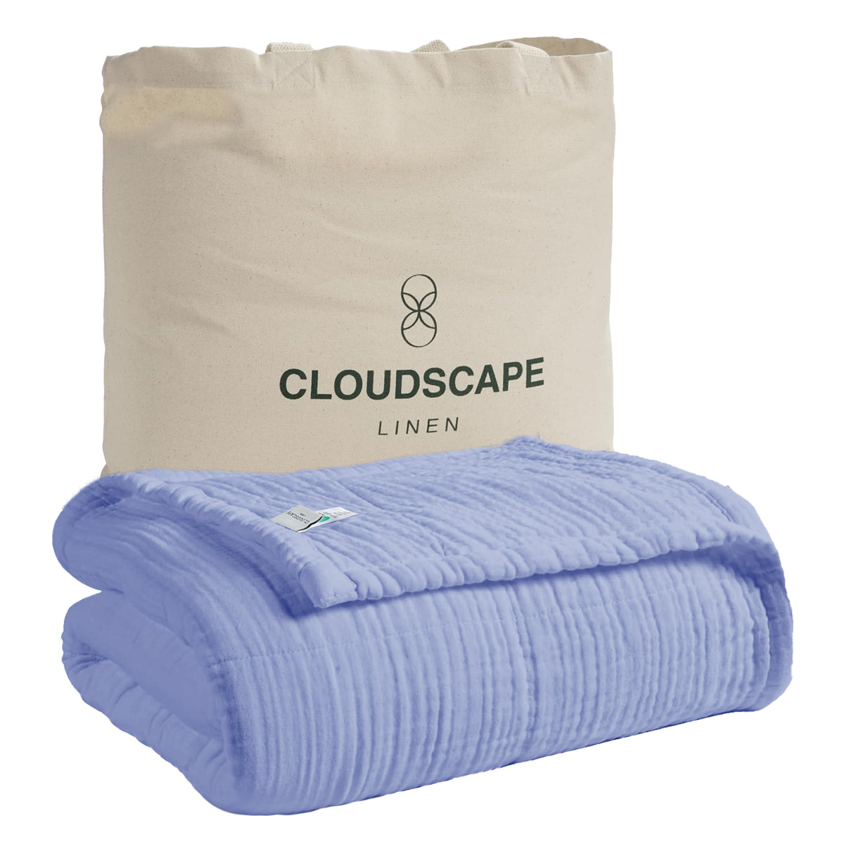 Baby Muslin Blanket - Baby Blue