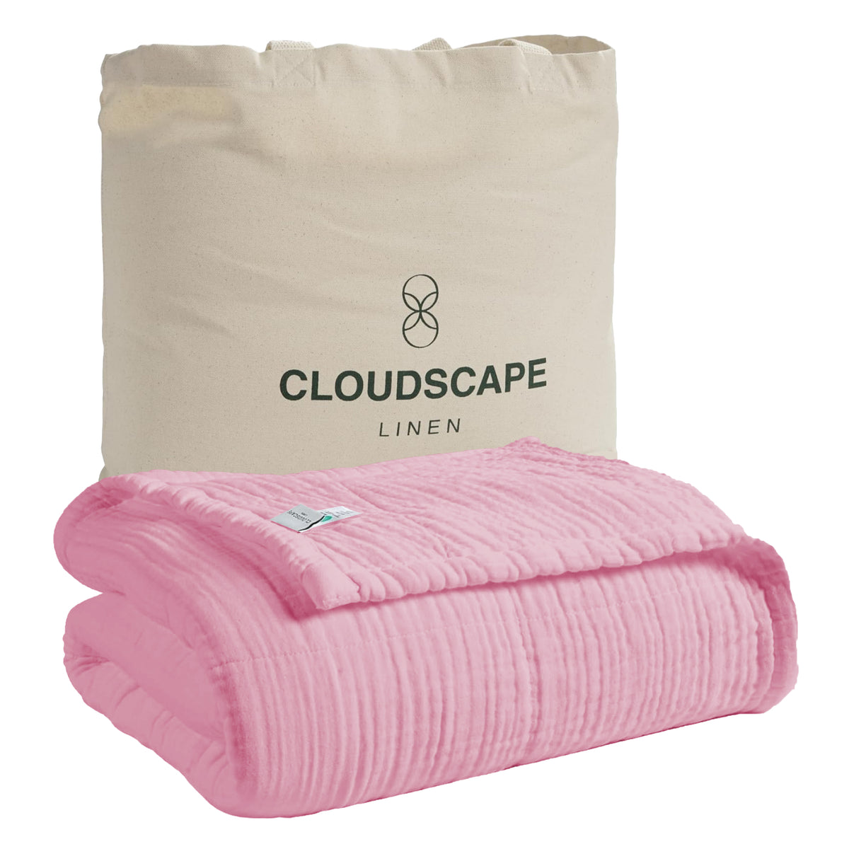 Baby Muslin Blanket - Baby Pink