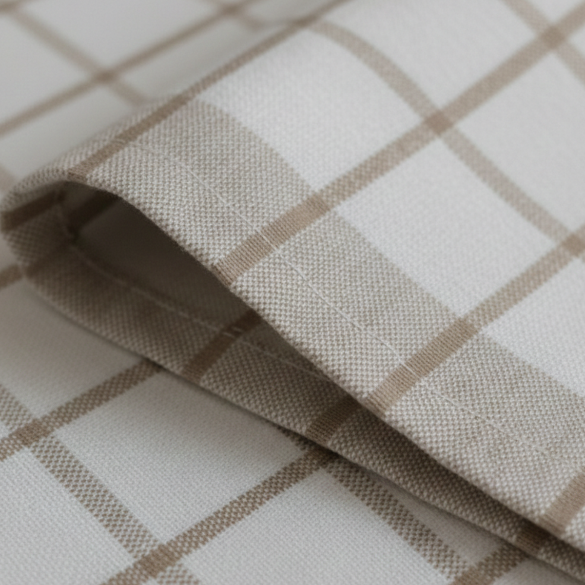 6-Piece Oversized Cotton Kitchen Towels - Beige