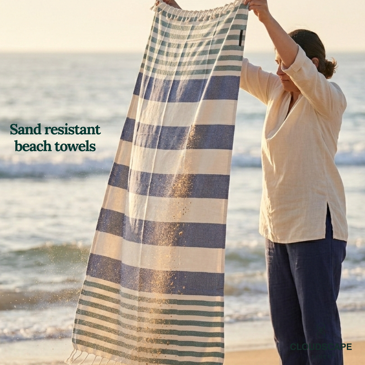 Pack Of 6 Oversized Premium Beach Towels Set - Multi 7