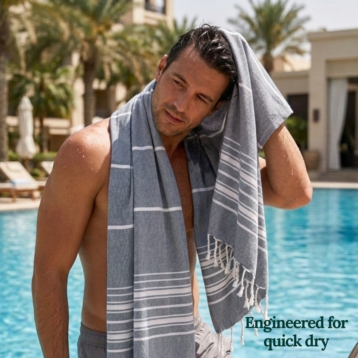 Pack Of 6 Oversized Premium Beach Towels Set - Multi 3
