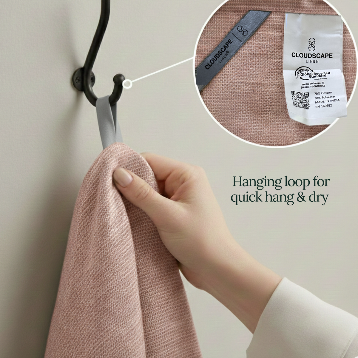 6-Piece Oversized Kitchen Towels: Rust