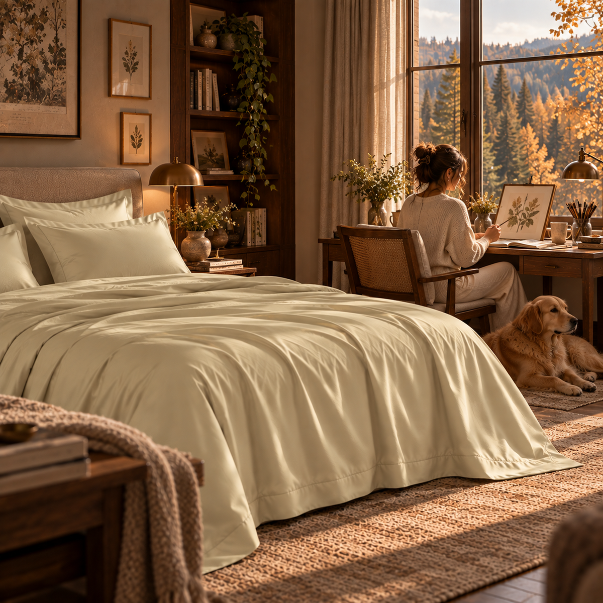 400 Thread Count Egyptian Cotton : Linen Bedsheet Set