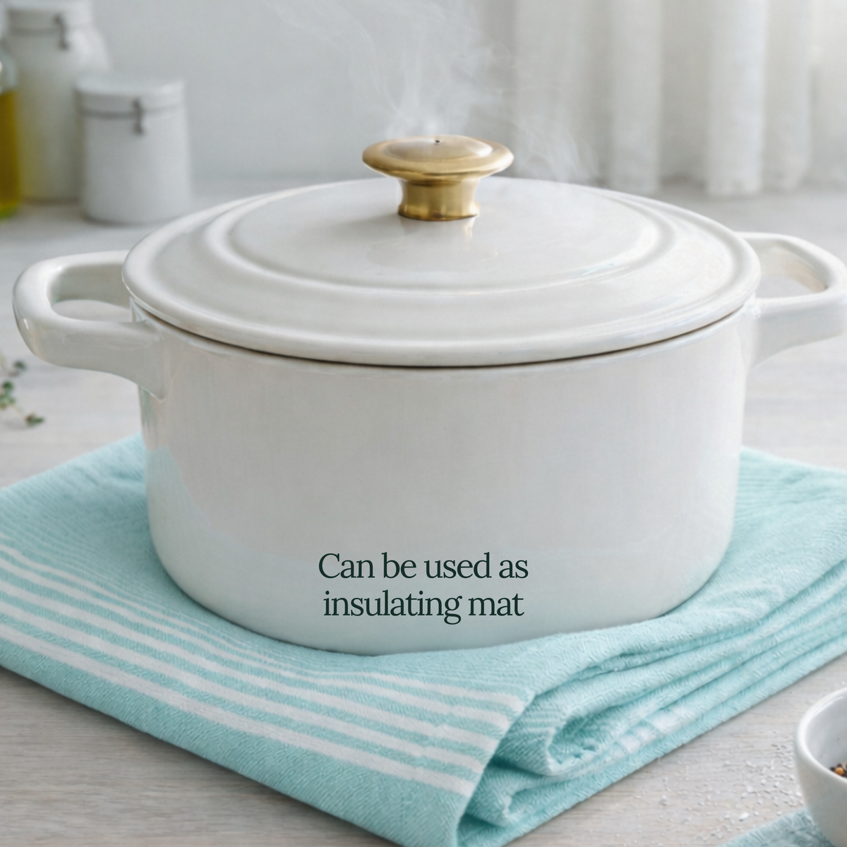 6-Piece Oversized Kitchen Towels: Aqua