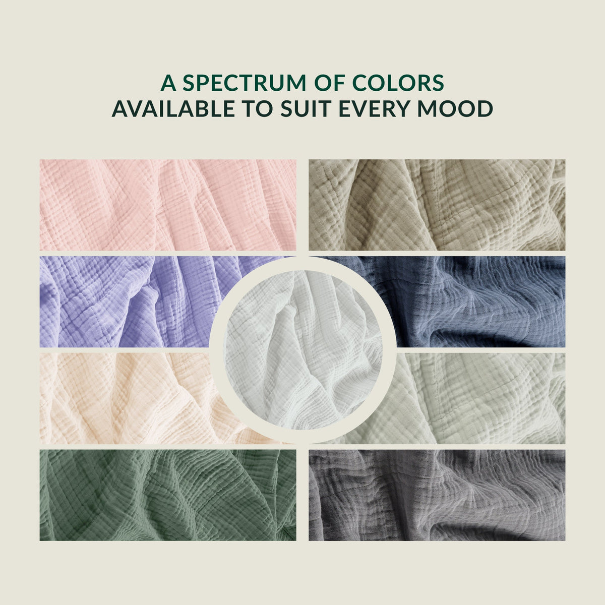 4 Layer Cotton Muslin Blanket - Ivory