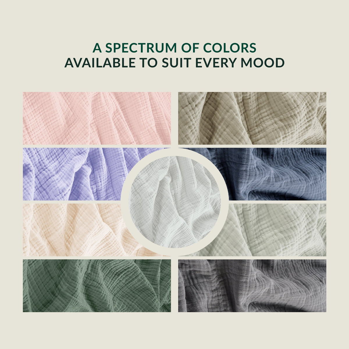 4 Layer Cotton Muslin Blanket - Seashell Pink