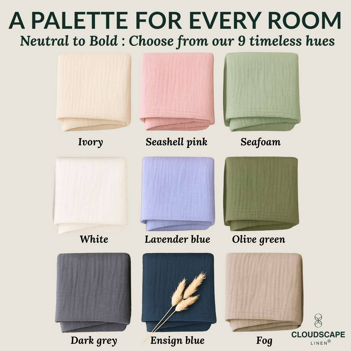 8 Layer Cotton Muslin Blanket - Olive Green