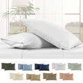 1000 Thread Count Egyptian Cotton : White Pillow Case - 2 Piece