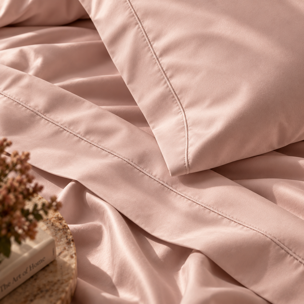 400 Thread Count Egyptian Cotton : Sepia Rose Bedsheet Set