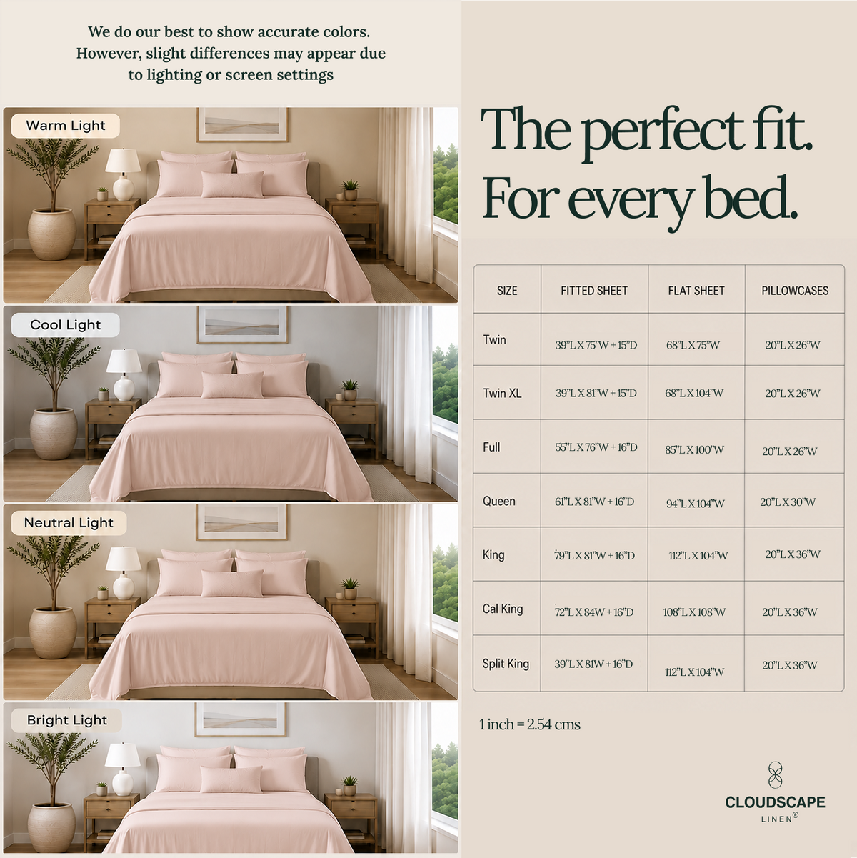 1000 Thread Count Egyptian Cotton : Sepia Rose Bedsheet Set