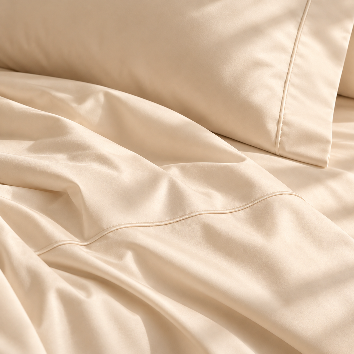 400 Thread Count Egyptian Cotton : Ivory Bedsheet Set