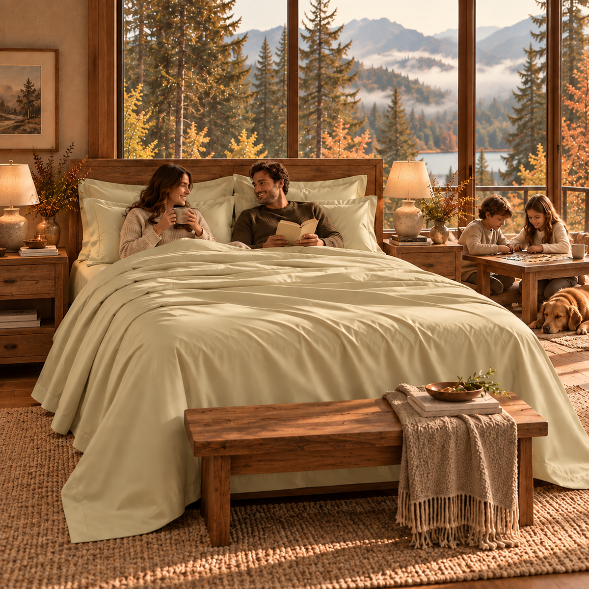 400 Thread Count Egyptian Cotton : Linen Bedsheet Set