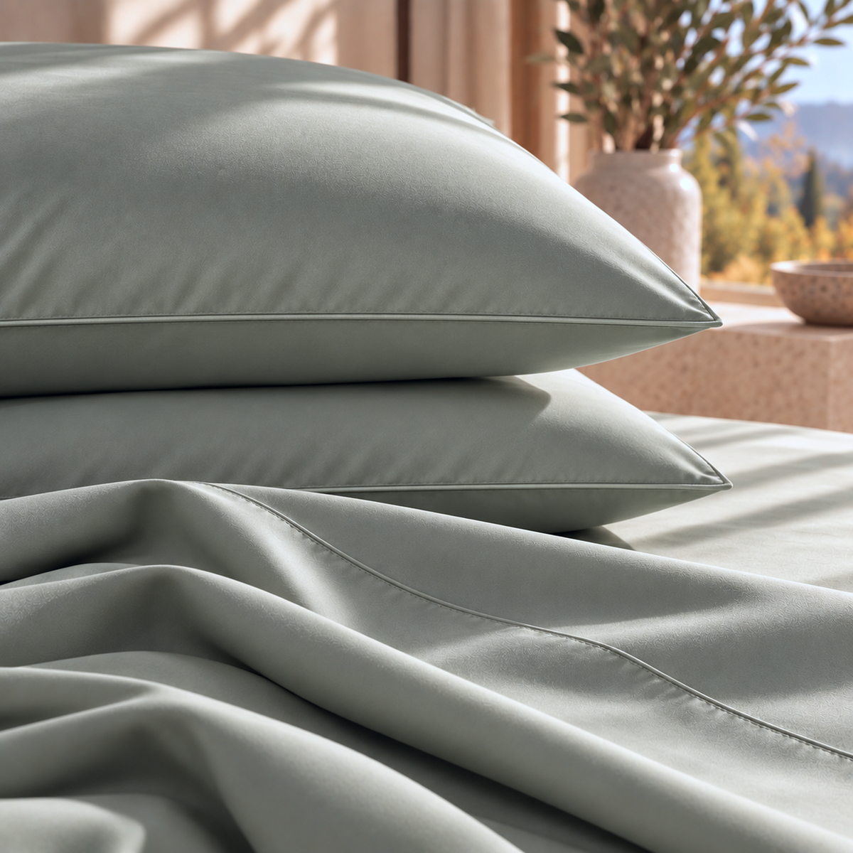 400 Thread Count Egyptian Cotton : Mineral Bedsheet Set