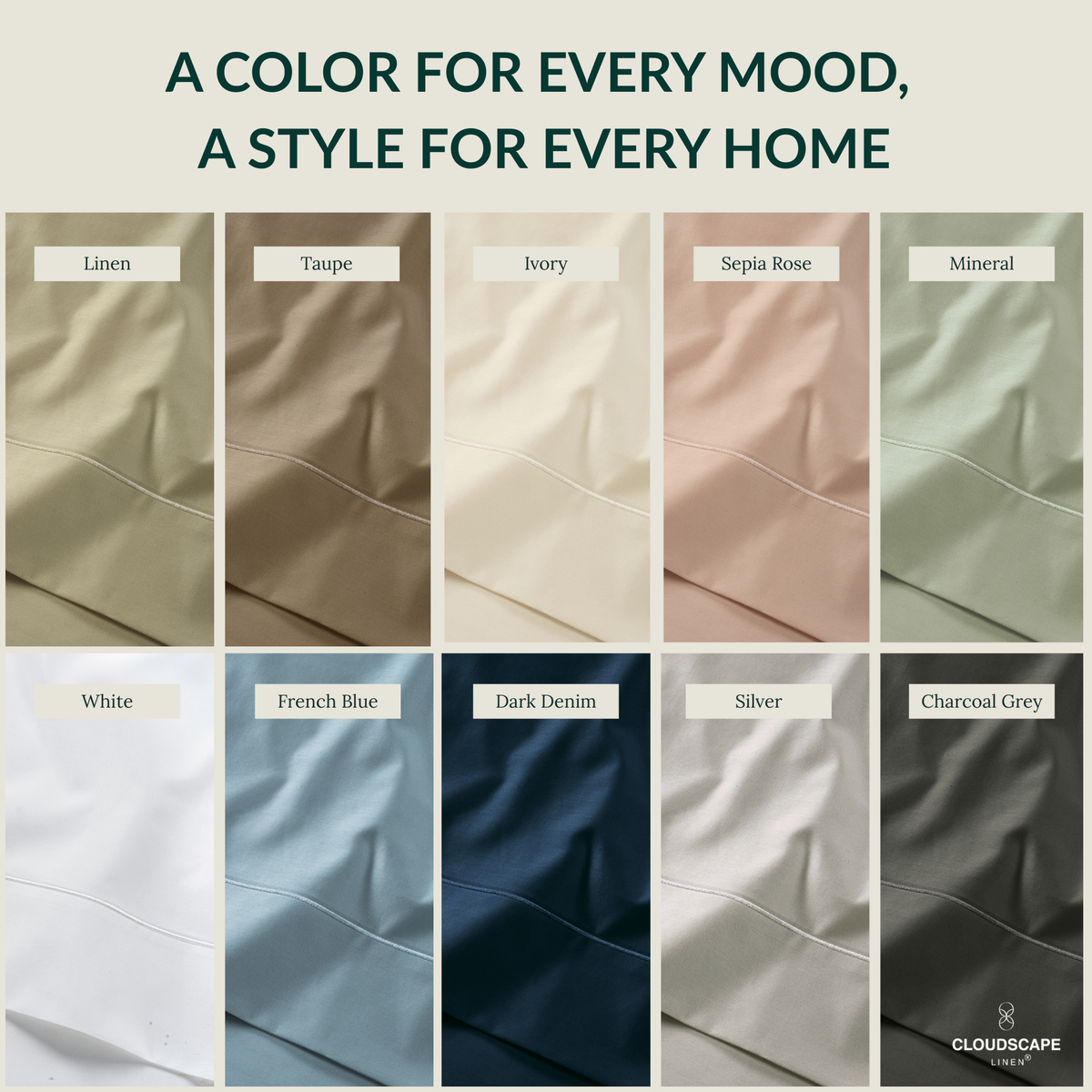 400 Thread Count Egyptian Cotton : Sepia Rose Bedsheet Set