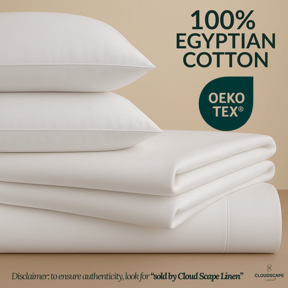1000 Thread Count Egyptian Cotton : White Bedsheet Set Queen