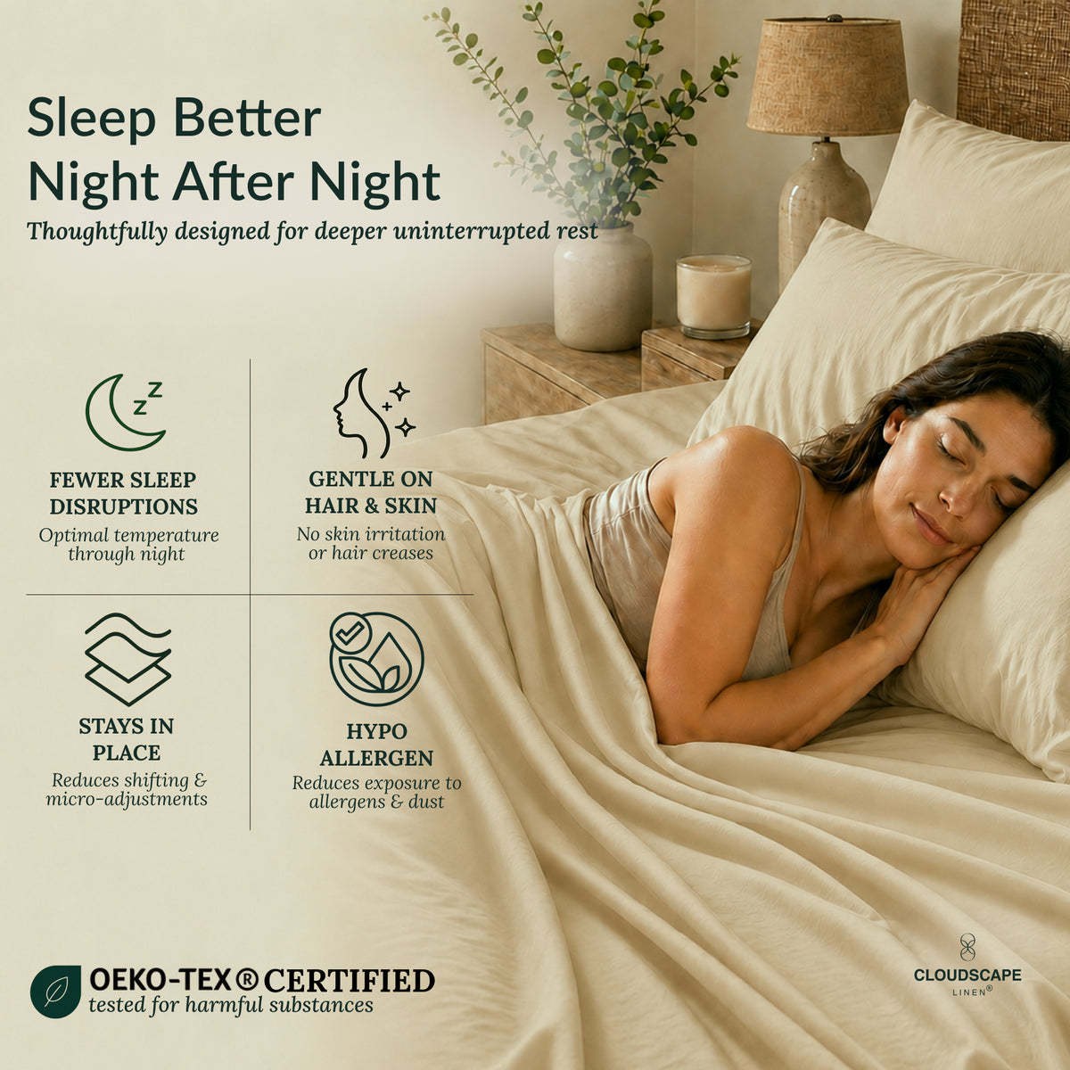 400 Thread Count Egyptian Cotton : Linen Bedsheet Set