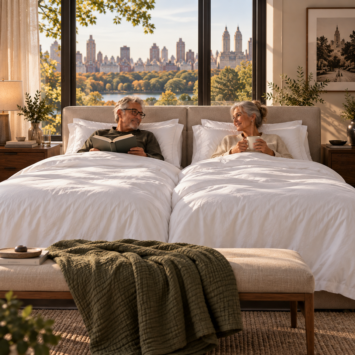 400 Thread Count Egyptian Cotton : White Bedsheet Set